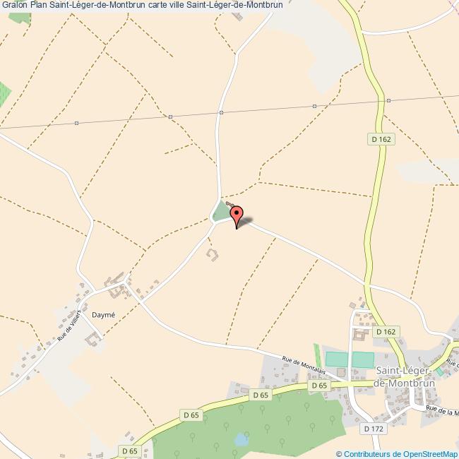 Plan SaintLégerdeMontbrun carte ville SaintLégerdeMontbrun