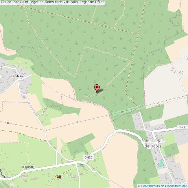 Plan SaintLégerdeRôtes carte ville SaintLégerdeRôtes
