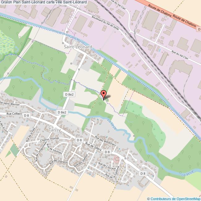 Plan SaintLéonard carte ville SaintLéonard