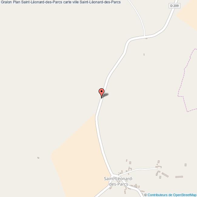 Plan SaintLéonarddesParcs carte ville SaintLéonarddesParcs