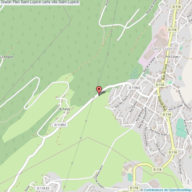 plan ville Saint-Lupicin