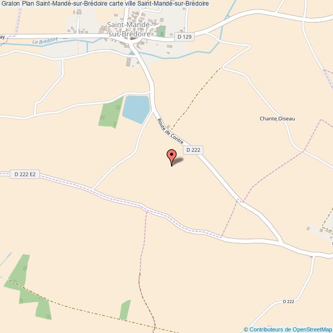 Plan SaintMandésurBrédoire carte ville SaintMandésurBrédoire