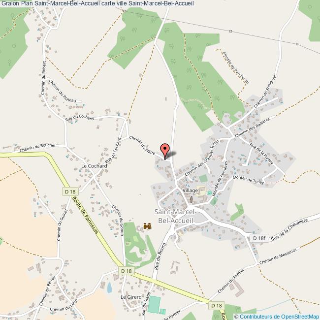 Plan SaintMarcelBelAccueil carte ville SaintMarcelBelAccueil