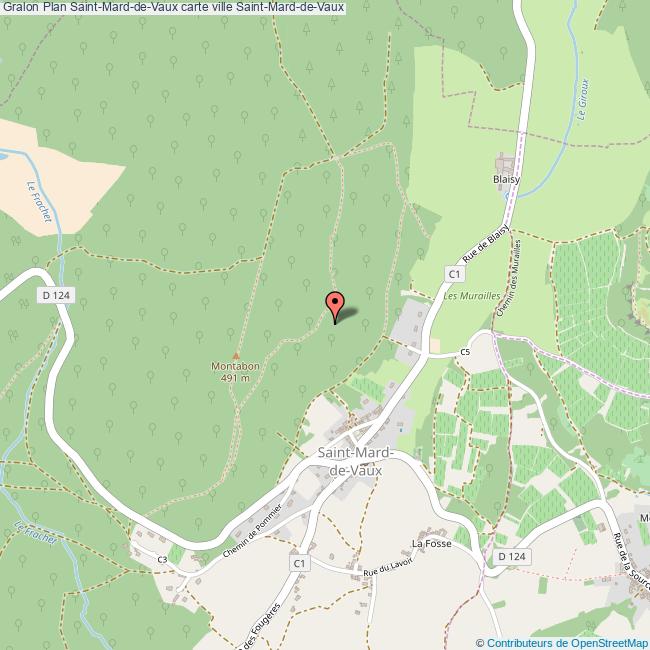 Plan SaintMarddeVaux carte ville SaintMarddeVaux