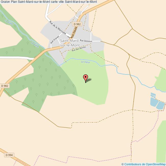Plan SaintMardsurleMont carte ville SaintMardsurleMont