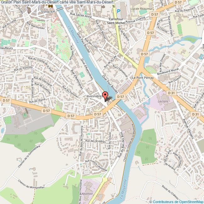 Plan SaintMarsduDésert carte ville SaintMarsduDésert