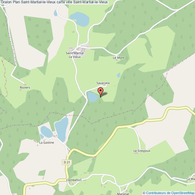Plan SaintMartialleVieux carte ville SaintMartialleVieux