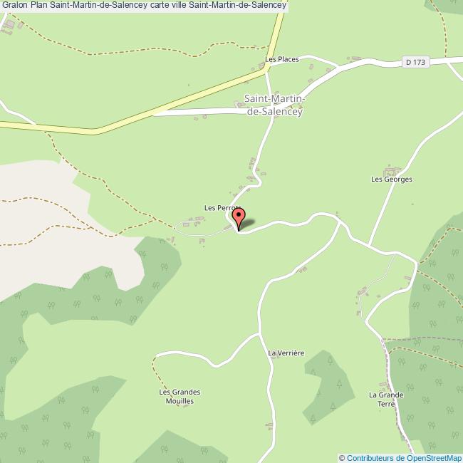 Plan SaintMartindeSalencey carte ville SaintMartindeSalencey
