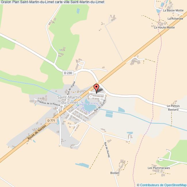 Plan SaintMartinduLimet carte ville SaintMartinduLimet