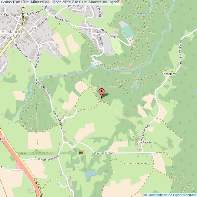 plan Saint-Maurice-de-Lignon