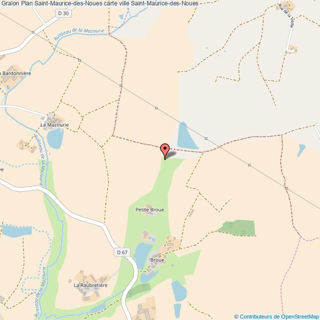 Plan SaintMauricedesNoues carte ville SaintMauricedesNoues