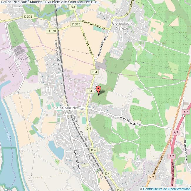 plan Saint-Maurice-l'Exil