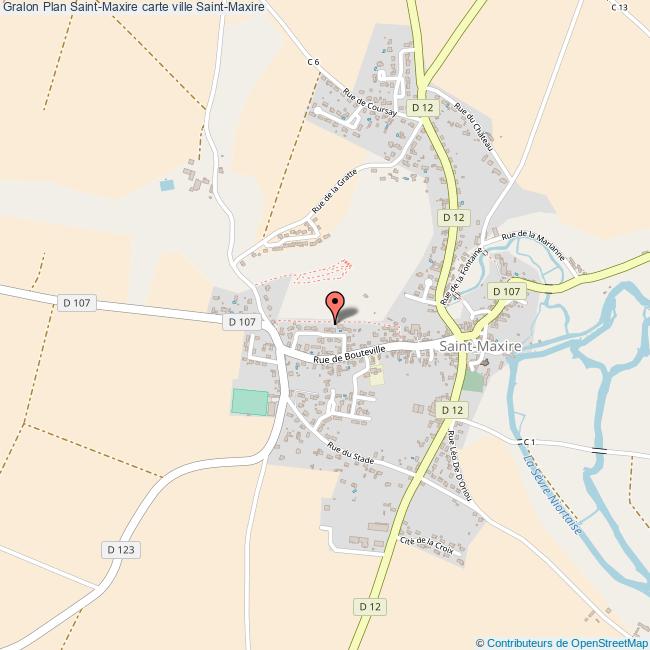 Plan SaintMaxire carte ville SaintMaxire