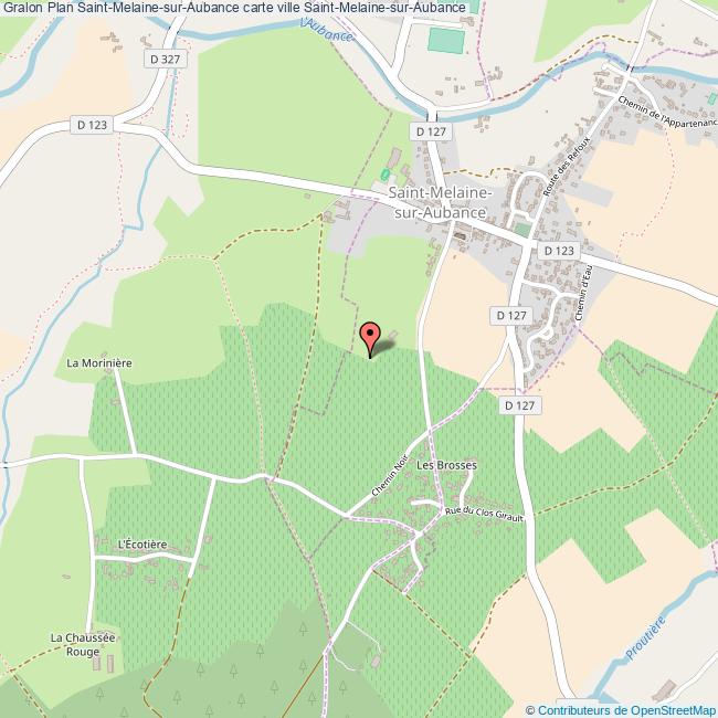 Plan SaintMelainesurAubance carte ville SaintMelainesurAubance