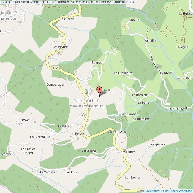 Plan SaintMicheldeChabrillanoux carte ville SaintMichelde