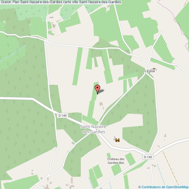 Plan SaintNazairedesGardies carte ville SaintNazairedesGardies