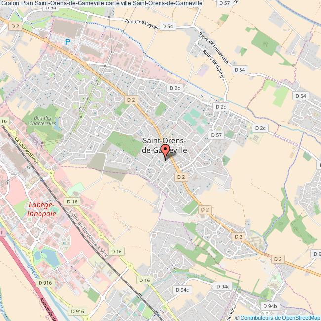 Plan SaintOrensdeGameville carte ville SaintOrensdeGameville
