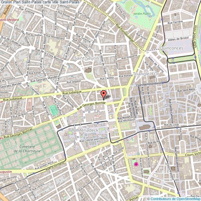 Le Gueuleton Saint Palais Carte Plan Saint-Palais carte ville Saint-Palais