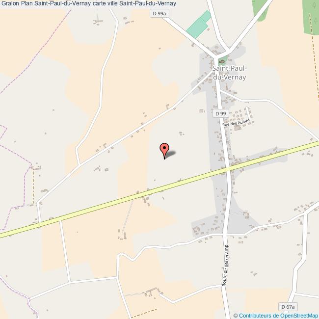 Plan SaintPaulduVernay carte ville SaintPaulduVernay
