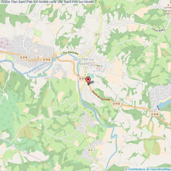 Plan SaintPéesurNivelle carte ville SaintPéesurNivelle