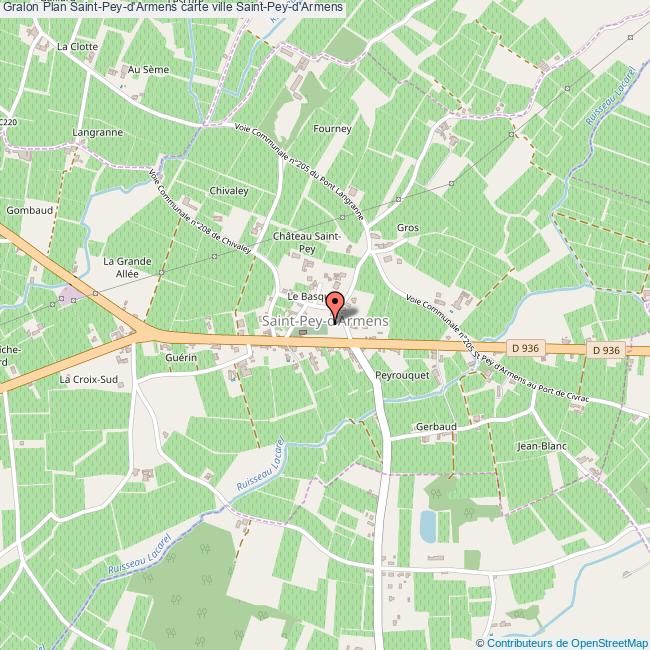 Plan SaintPeyd'Armens carte ville SaintPeyd'Armens