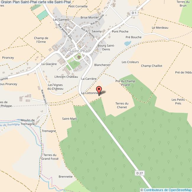 Plan SaintPhal carte ville SaintPhal