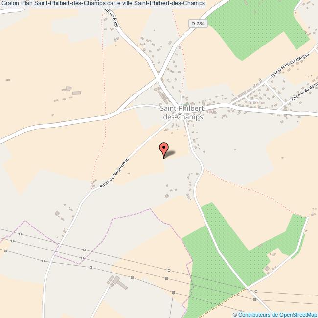 Plan SaintPhilbertdesChamps carte ville SaintPhilbertdesChamps