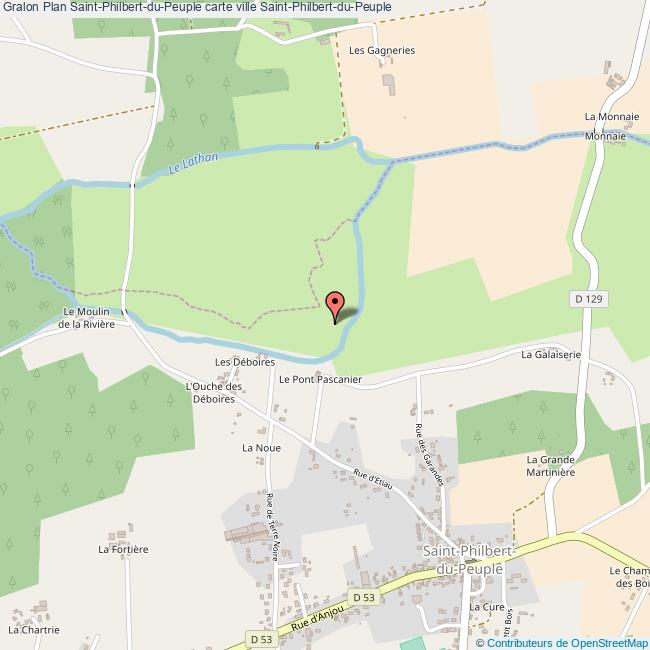 Plan SaintPhilbertduPeuple carte ville SaintPhilbertduPeuple