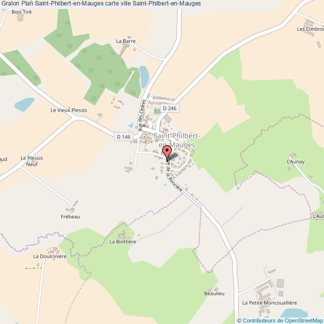 Plan SaintPhilbertenMauges carte ville SaintPhilbertenMauges