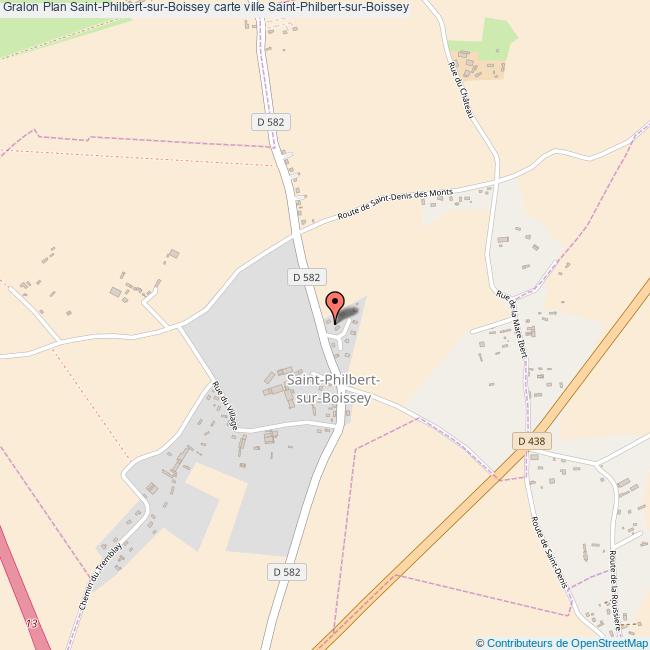 Plan SaintPhilbertsurBoissey carte ville SaintPhilbertsurBoissey