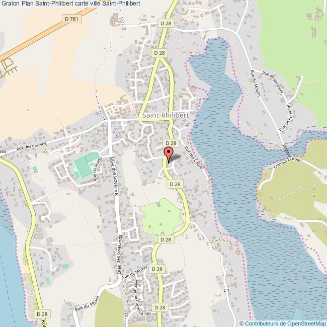 Plan SaintPhilibert carte ville SaintPhilibert