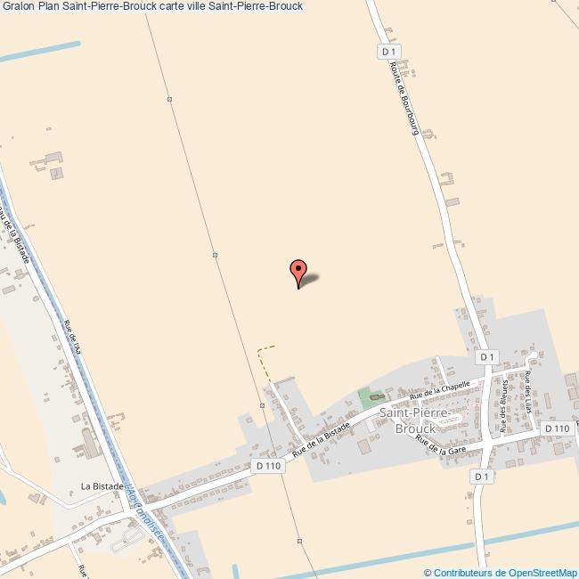Plan SaintPierreBrouck carte ville SaintPierreBrouck