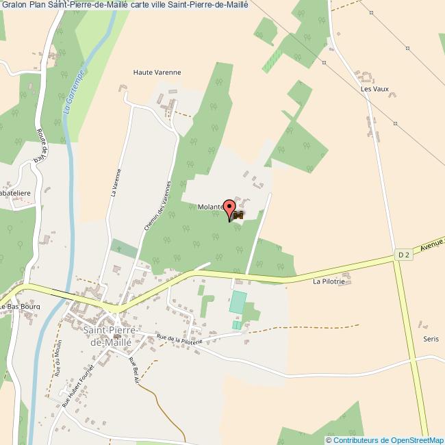 Plan SaintPierredeMaillé carte ville SaintPierredeMaillé