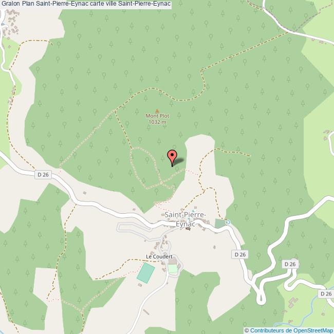 Plan SaintPierreEynac carte ville SaintPierreEynac