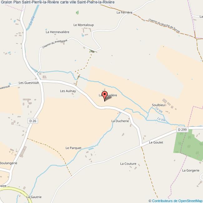 Plan SaintPierrelaRivière carte ville SaintPierrelaRivière