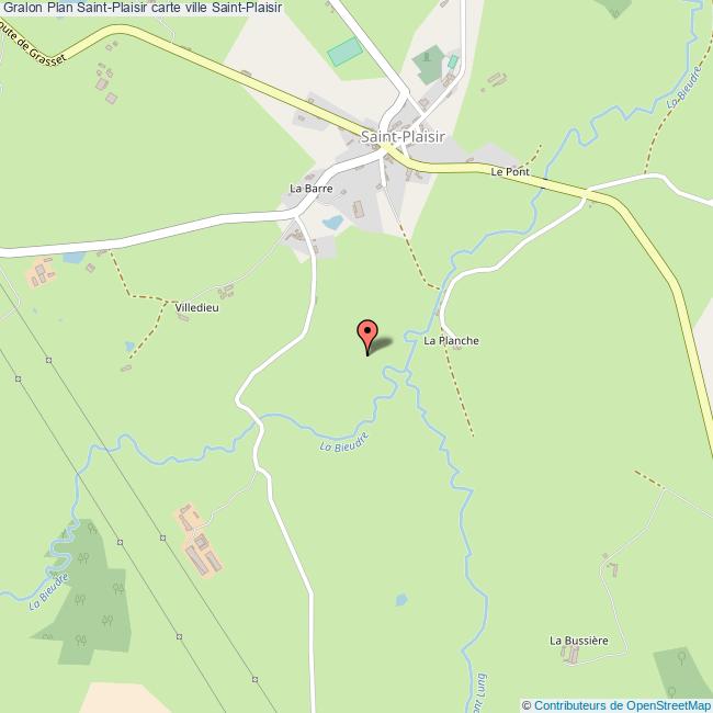Plan Saint Plaisir Carte Ville Saint Plaisir