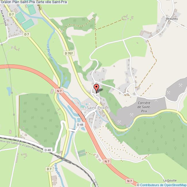 Plan SaintPrix carte ville SaintPrix