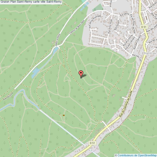 Plan Saint-Remy carte ville Saint-Remy