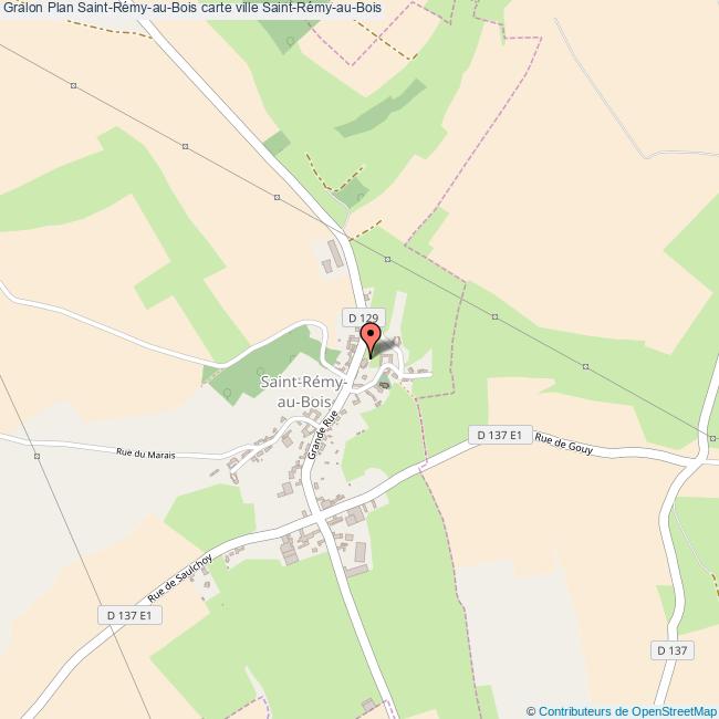 Plan SaintRémyauBois carte ville SaintRémyauBois