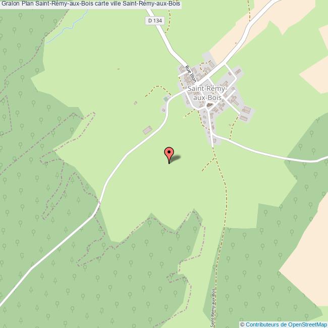 Plan SaintRémyauxBois carte ville SaintRémyauxBois