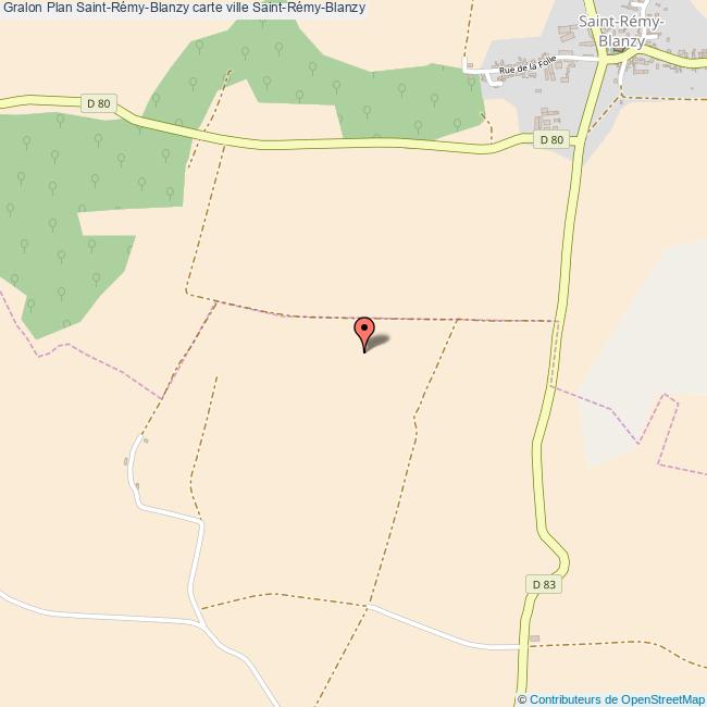 Plan SaintRémyBlanzy carte ville SaintRémyBlanzy