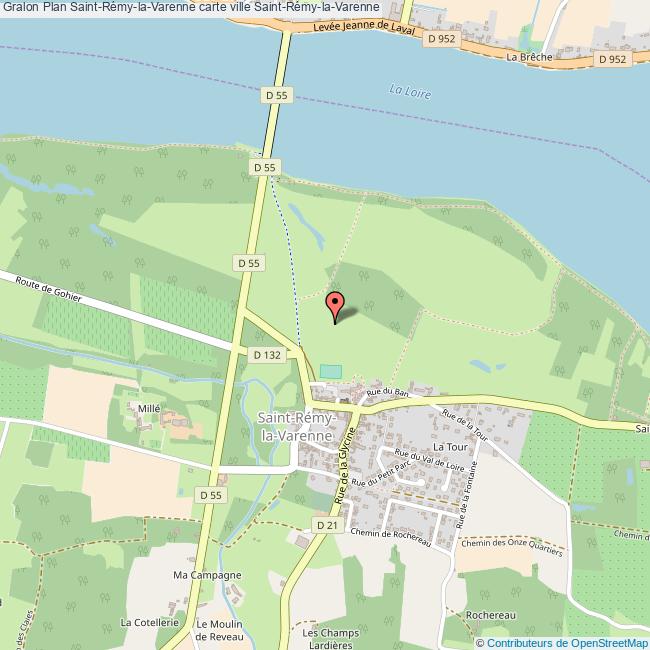 Plan SaintRémylaVarenne carte ville SaintRémylaVarenne