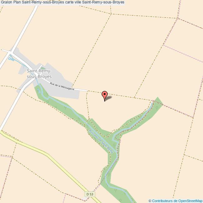Plan SaintRemysousBroyes carte ville SaintRemysousBroyes
