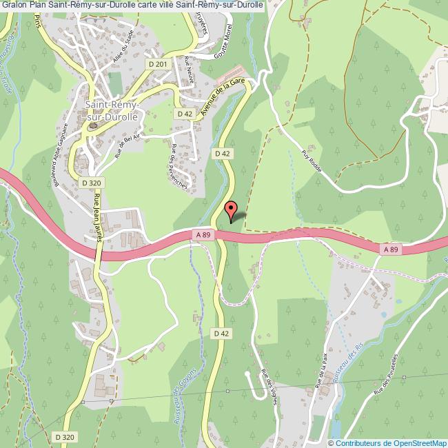plan Saint-Rémy-sur-Durolle