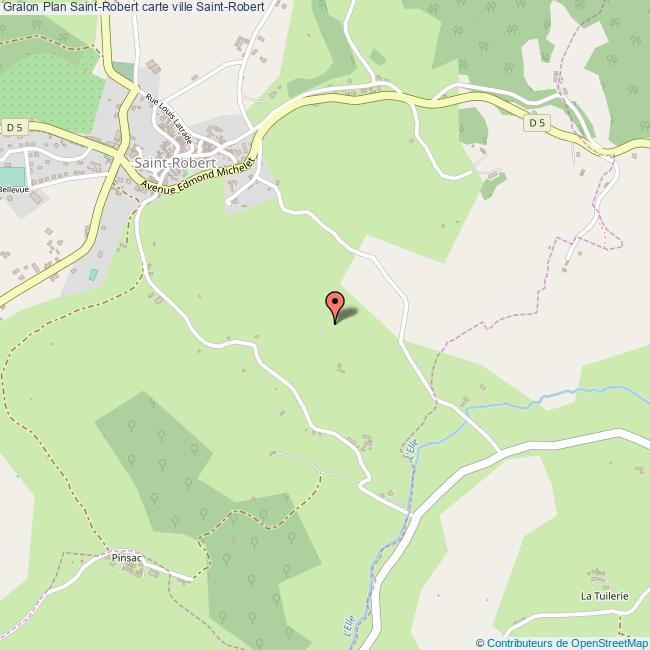 Plan SaintRobert carte ville SaintRobert