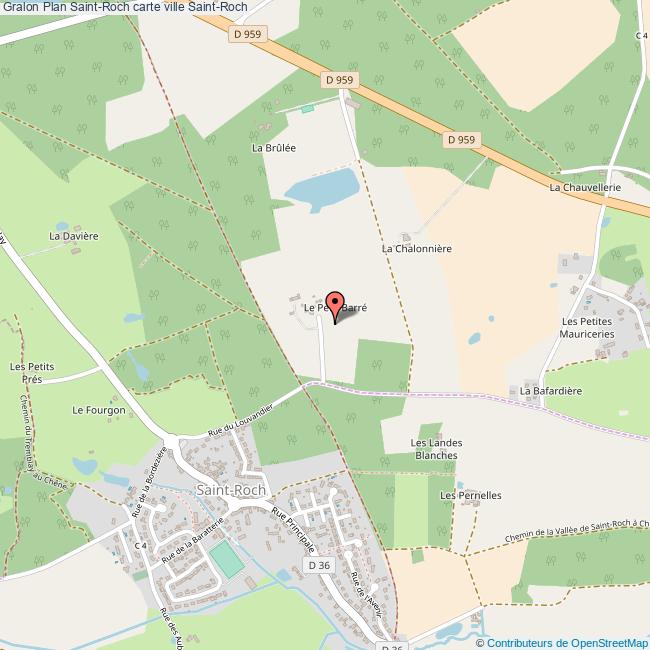 Plan SaintRoch carte ville SaintRoch