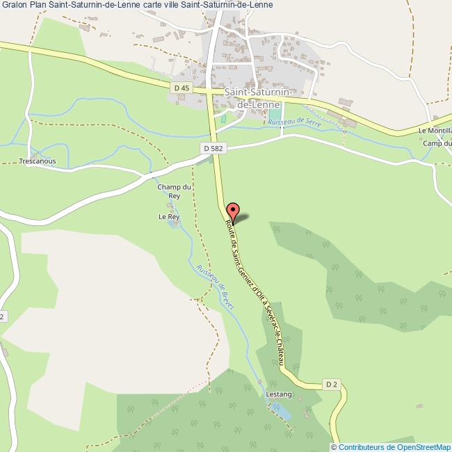 Plan SaintSaturnindeLenne carte ville SaintSaturnindeLenne