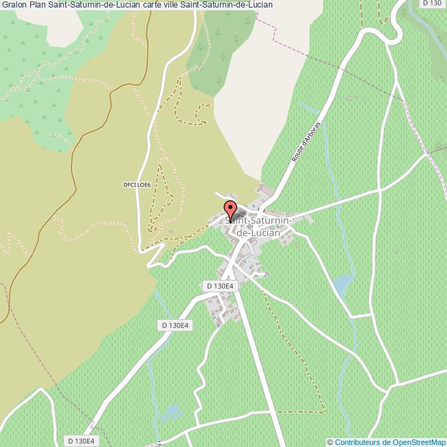 Plan SaintSaturnindeLucian carte ville SaintSaturnindeLucian
