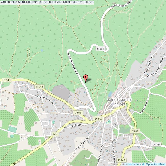 saint saturnin les apt carte