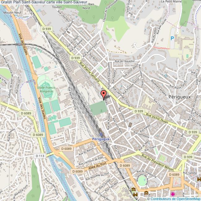 Plan SaintSauveur carte ville SaintSauveur